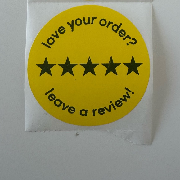 🎉BEST SELLING🎉⭐️100 Please Leave a Review Star Stickers label NEW - Picture 8 of 10